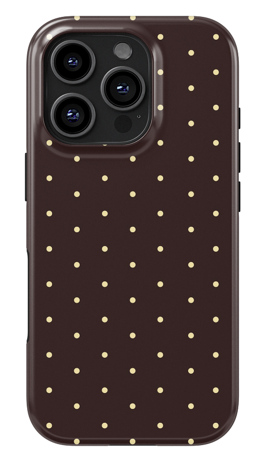 Chocolate Mini Dots Glossy Armoured Case