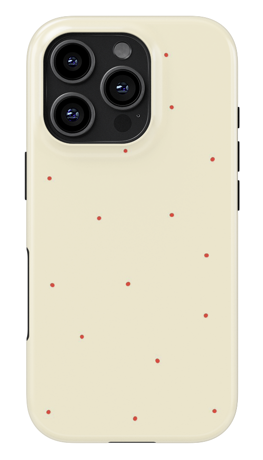 Cream Speckles Glossy Armoured Case