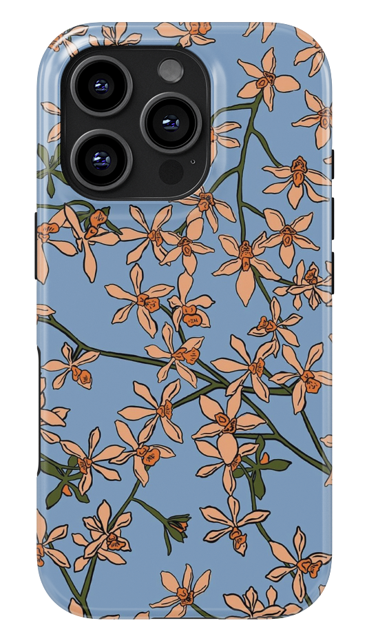 Blue Blossom Branch Glossy Armoured Case