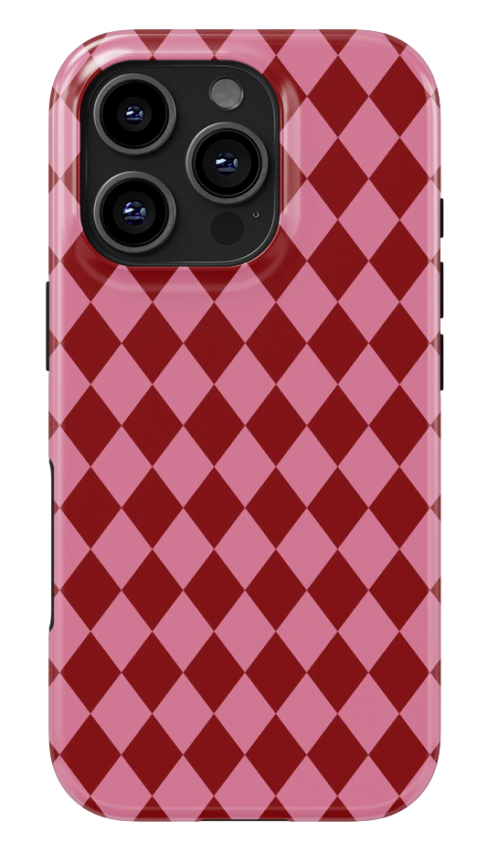 Burgundy Diamond Glossy Armoured Case