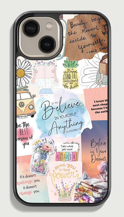 Believe in your dreams Glass case