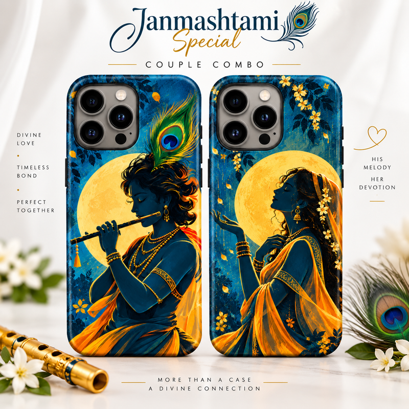 Radha Krishna Couple Cases Glossy Armoured Case