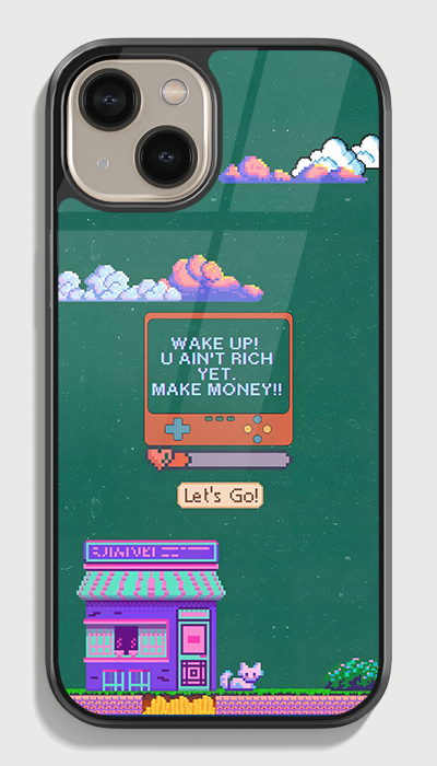 Pixel hustle Glass case