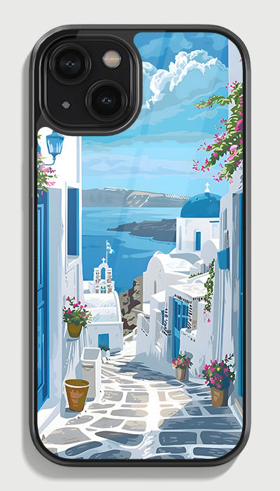 Santorini Dreams Glass case