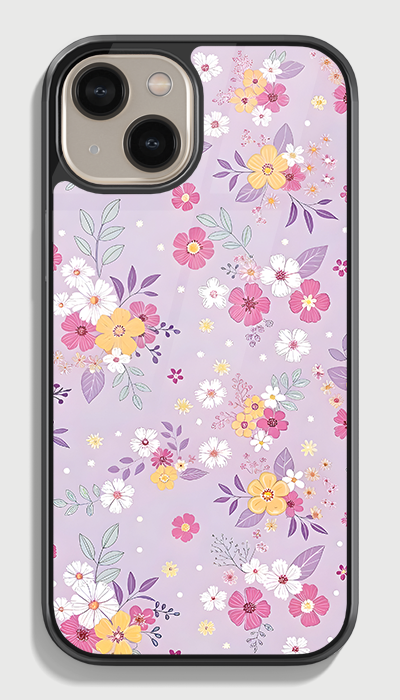 Pastel petals Glass case