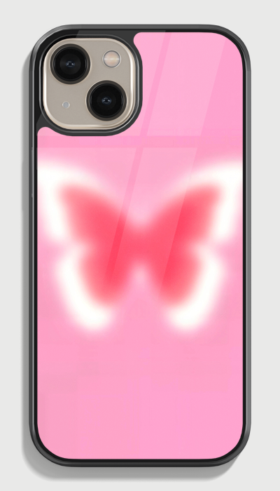 Butterfly Blush Glass case