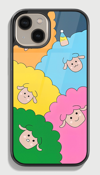 Cute sheep Glass case