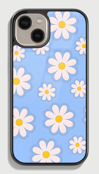 Blue Skies&Daisies Glass case