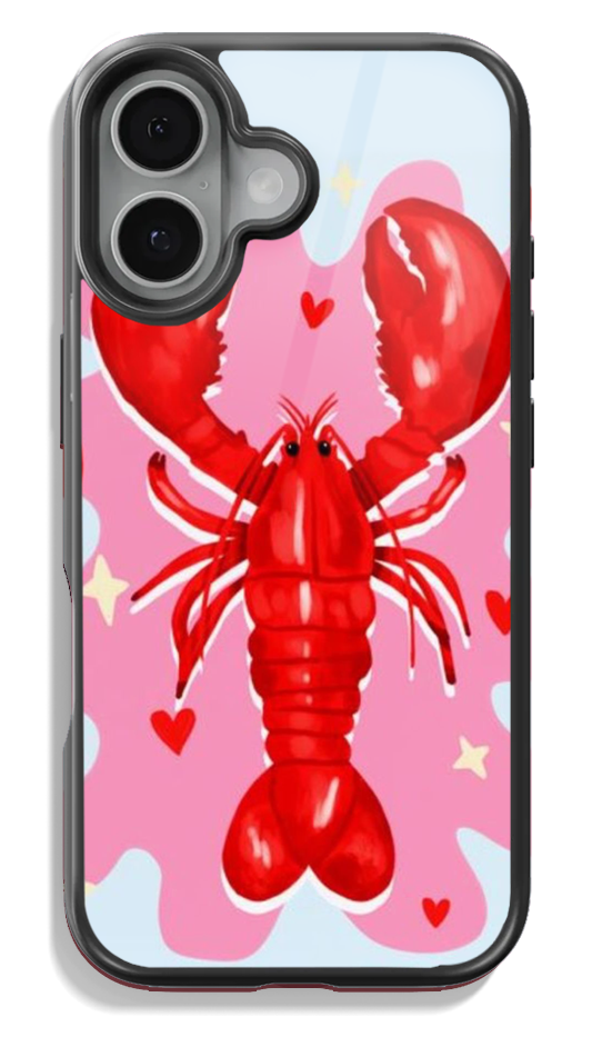 🦞Red Lobster Pop Glass case