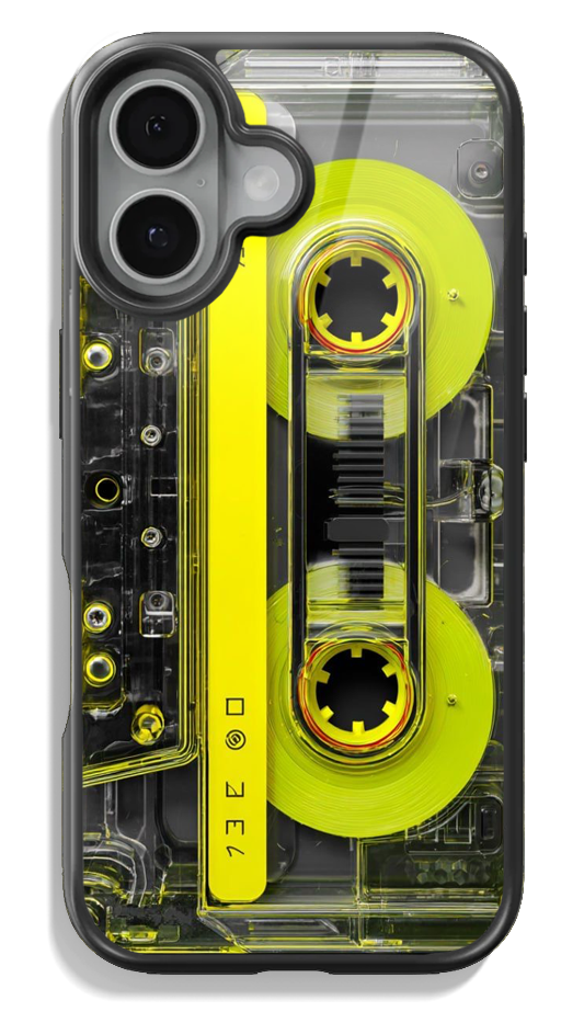 💛 Neon Yellow Transparent Cassette