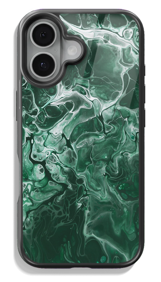 Emerald Green Marble Glass case